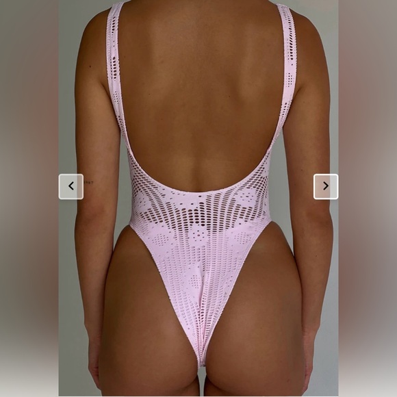 NWT PAMELA ANDERSON Pamela Cheeky One Piece Swimsuit - Pink Dream - Picture 8 of 10